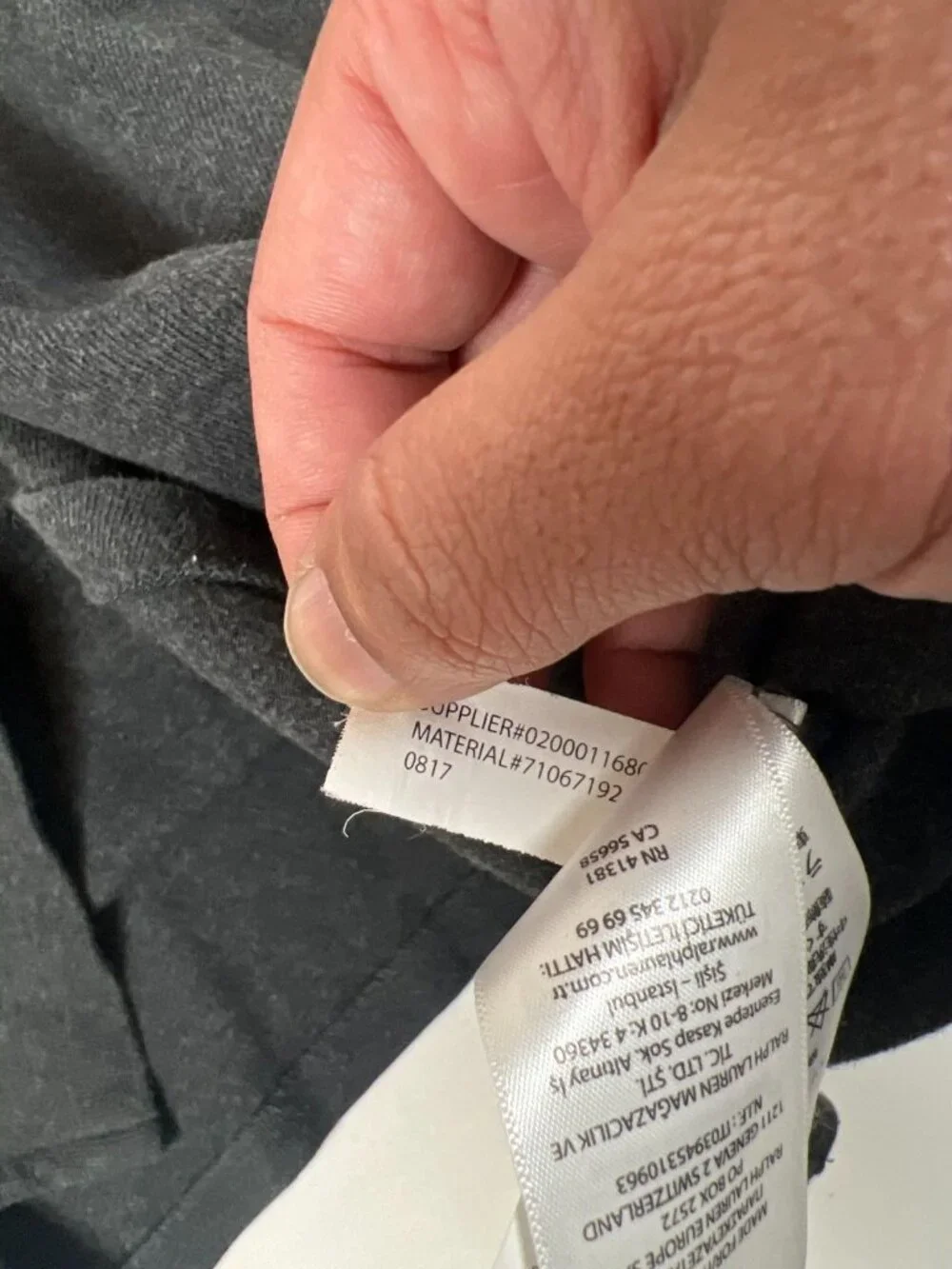 Polo Ralph Lauren Men Size L Estate Rib Half Zip Pullover Black Cotton Sweater - Picture 7 of 12